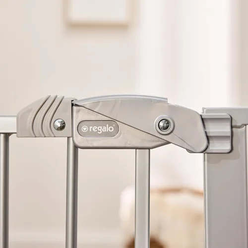 Miniatura 6 de Regalo Puerta de seguridad para bebés extra alta de 36 pulgadas para puertas y parte inferior de escaleras, puerta de bebé montada a presión