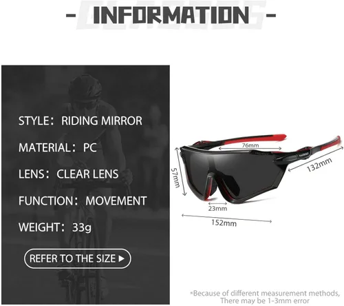 Miniatura 2 de Lentes de sol polarizados para ciclismo, protección UV, para hombres y mujeres, unisex, para conducir, pescar, correr al aire libre