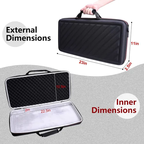 Miniatura 2 de LTGEM - Funda rígida de EVA para Numark Mixtrack Pro FX - Controlador de DJ de 2 cubiertas - Bolsa protectora de almacenamiento