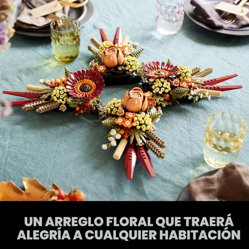Miniatura 5 de LEGO Icons - Juego de centro de mesa de flores secas para adultos, a partir de 18 años, decoraciones de otoño y Acción de Gracias para mesa