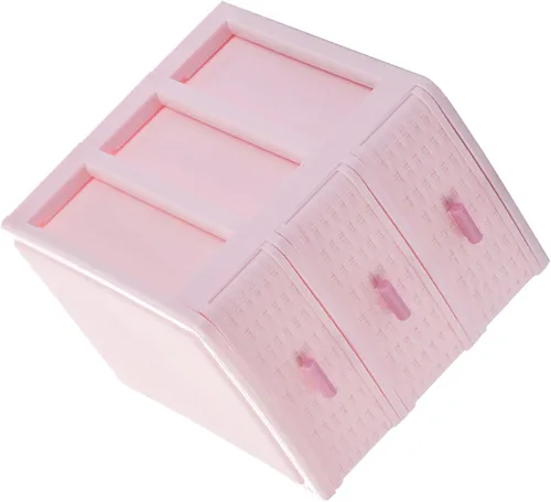 Miniatura 10 de Homoyoyo Caja de almacenamiento multicapa Caja de almacenamiento de plástico Organizador de escritorio Caja de almacenamiento de maquillaje