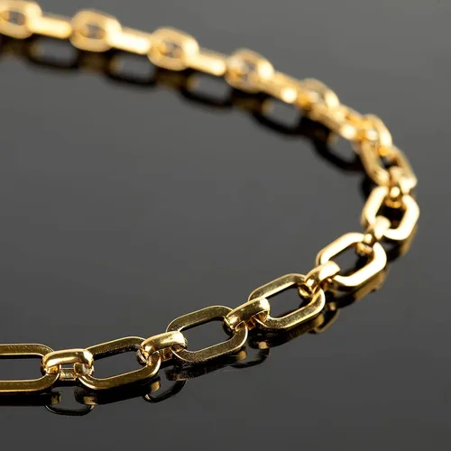 Miniatura 6 de UMAOKANG Cadenas de collar chapadas en oro para hacer joyas, cadena de clip de acero inoxidable 304 a granel con cierres de langosta y anillos Rolo