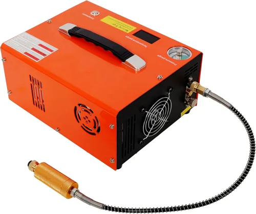 Miniatura 7 de Compresor de aire PCP, compresor de pistola de aire PCP portátil de 4500PSI con convertidor integrado, parada automática DC12V/AC120V Bomba