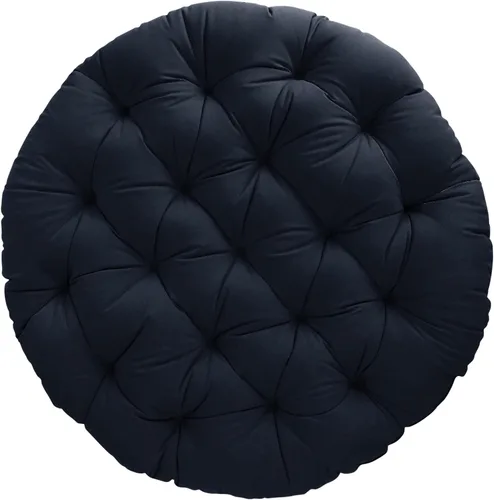 Miniatura 18 de Sorra Home - Cojín con mechones Papasan - Cojín redondo cómodo para silla Bucket & Moon - Cojín de piso con espuma suave para muebles