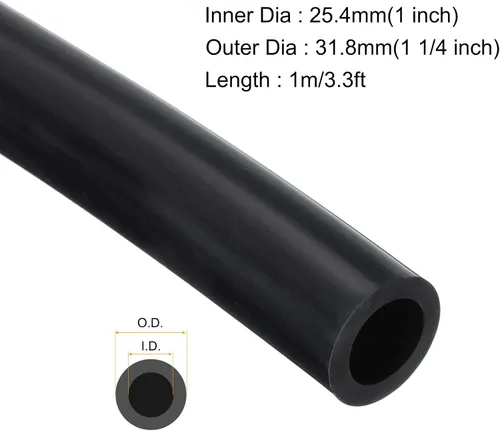 Miniatura 2 de MECCANIXITY 1m Tubo de Goma de Silicona 25.4mm ID Tubo de Plástico Flexible Manguera de Aire para Elaboración de Cerveza, Fabricación de Vino 25.4mm