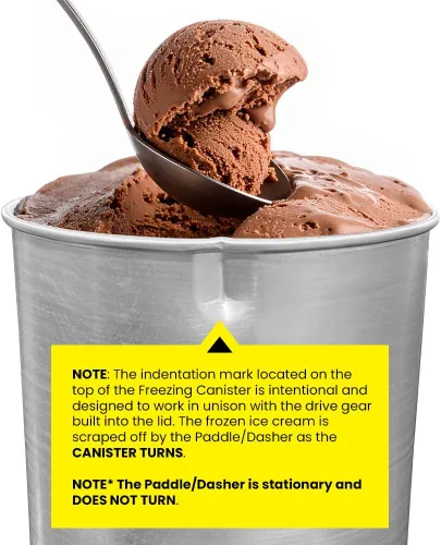 Miniatura 2 de Elite Gourmet Máquina de helados eléctrica de 4 cuartos EIM350 Delicioso helado casero, gelato, sorbete, yogur helado, recipiente de congelación