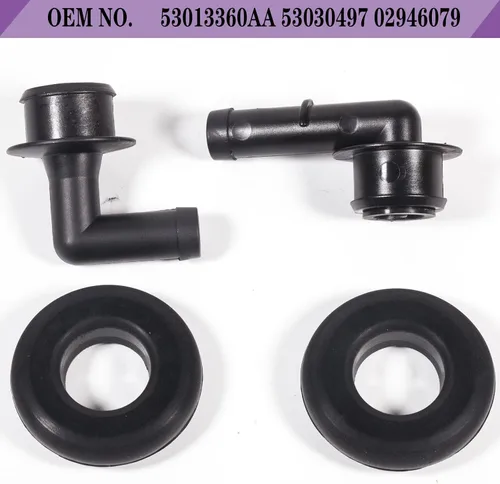Miniatura 5 de 53013360AA para Jeep Grand Cherokee 4.0 Válvula PCV 2000 2001 2002 2003 2004 Válvula de ventilación Grand Cherokee Codo y junta PCV CCV Ventilación