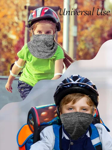 Miniatura 6 de 4 polainas de cuello para niños, unisex, protección UV, pasamontañas para verano