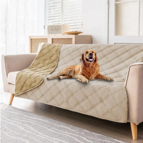 Miniatura 6 de fuguitex Manta impermeable reversible para perros pequeños, resistente a fugas, lavable, funda protectora para muebles de interior, apta
