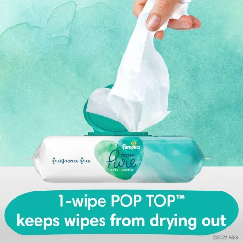 Miniatura 5 de pampers toallitas para bebé Aqua Pure 56 ct ANTIGUO