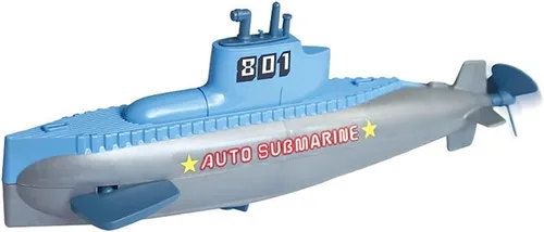 Miracland Juguete de baño submarino a cuerda, barco de cerdo de relojería sin batería, juguete de agua no tóxico ABS para bañera, piscina, playa,