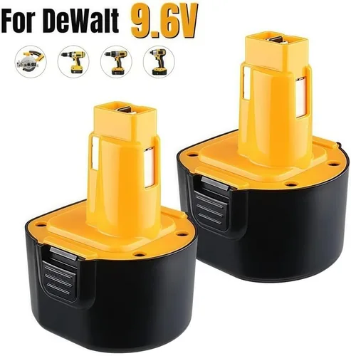 Miniatura 2 de LINGYUE Batería de repuesto Ni-MH de 9.6 V, compatible con Dewalt DE9061 DE9062 DW9061 DW9062 DW955K - Paquete de baterías de herramientas
