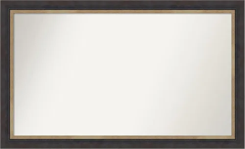 Miniatura 183 de Amanti Art Espejo personalizado, espejo de baño negro Astor, espejo de pared o espejo de tocador de baño sobre el fregadero (25 x 25 pulgadas)