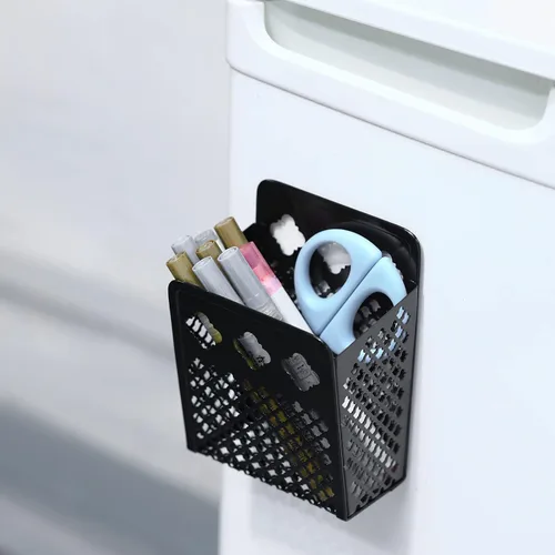 Miniatura 7 de Soporte magnético para lápices, organizador magnético para casillero, 1 paquete de soporte para bolígrafos, accesorios para la escuela y la oficina