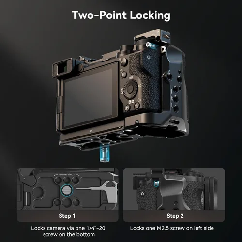 Miniatura 2 de Kit de Jaula SmallRig para Sony A6700 con Abrazadera de Cable para HDMI, Placa de Liberación Rápida Integrada para Tipo Arca, Jaula de Vídeo