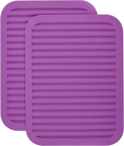 Miniatura 10 de Salvamanteles de silicona para ollas calientes y sartenes, almohadillas calientes para cocina, salvamanteles versátiles para platos calientes