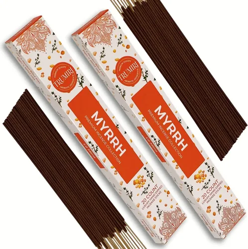 Miniatura 44 de Barritas de incienso de olíbano y mirra - Total 40 barritas de incienso - Paquete doble de 20 barritas de incienso - Inciensos - Inscents - Mirra
