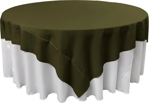 Miniatura 69 de LA Linen. Mantel cuadrado de popelina de poliéster