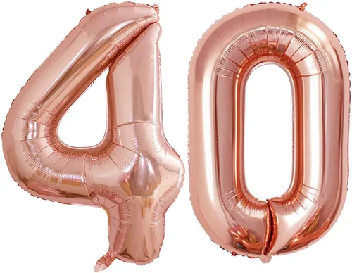 Miniatura 289 de Goer, conjunto de globos de papel aluminio para decoraciones de cumpleaños, globos de las letras de feliz cumpleaños y de números Oro