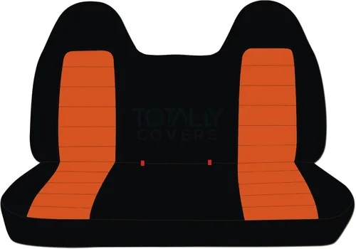 Miniatura 23 de Totally Covers Compatible con Ford F-150 F-250 F-350 1992-1998 Fundas de Asientos de Camión de Dos Tonos (Banco Sólido Delantero/Trasero) con/sin
