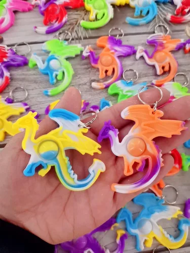 Miniatura 3 de Paquete de 100 mini juguetes sensoriales de dragón a granel, regalos para niños y niñas, regalos de fiesta y premio para estudiantes en el aula