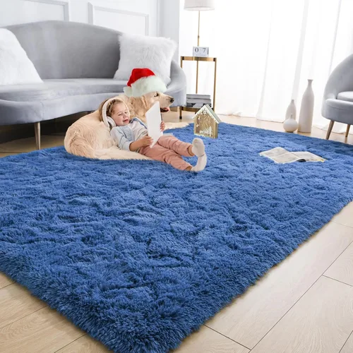 Miniatura 37 de Alfombra Corredor Suave de Pelo Largo para Dormitorio, 2 x 6 pies, alfombras esponjosas con parte inferior antideslizante para pasillo, junto a