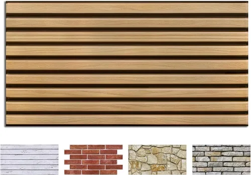 Miniatura 13 de COMSTICKC 3D Whitewash Faux Brick Wall Panel Peel and Stick Wall Covering, 12 Pcs of 22.8" x 11.8", 3D Brick Wall Stickers, UrltraLight PVC Self