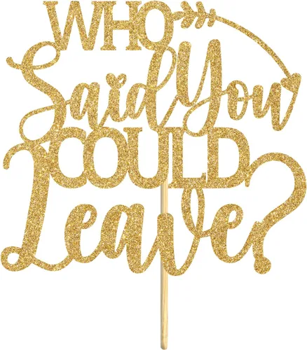 Miniatura 7 de Who Said You Could Leave Cake Topper, I'm Retirred/We Will Miss You, decoración para tartas, suministros de decoración de fiesta de feliz