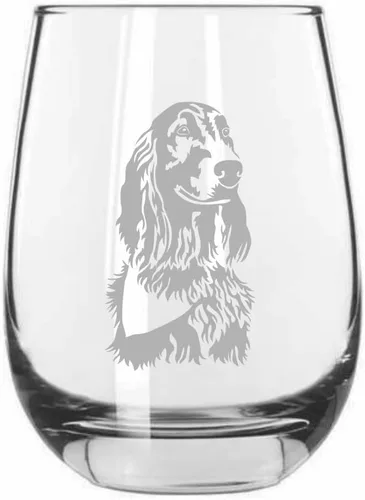 Miniatura 537 de Sakhalin Husky Dog - Copa de vino grabada personalizada de 15.25 onzas sin tallo