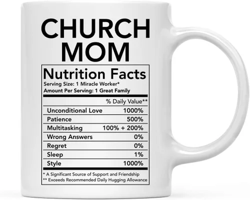 Miniatura 18 de Andaz Press Divertida taza de té de café de cerámica de 11 onzas, regalo de agradecimiento, datos nutricionales del ejército, paquete de 1, ideas