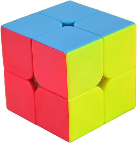 Miniatura 3 de TANCH QIYI Speed Cube 2 x 2 x 2 pulgadas, sin calcomanías, cubo mágico rompecabezas de juguete para niños y adultos (colorido)