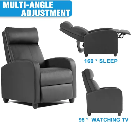 Miniatura 3 de Silla reclinable para sala de estar, sofá reclinable de masaje, asiento de cine en casa, moderna silla reclinable Winback, sofá individual, silla