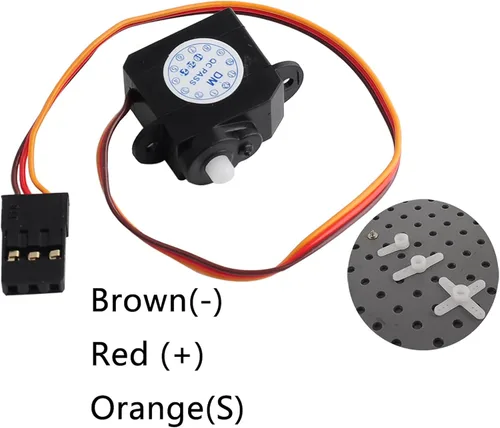 Miniatura 3 de 0.07 oz RC Micro servo 0.07 oz sub mini servo 180 grados DM-S0020 4.8V-6V para RC Hobby piezas (2PCS)