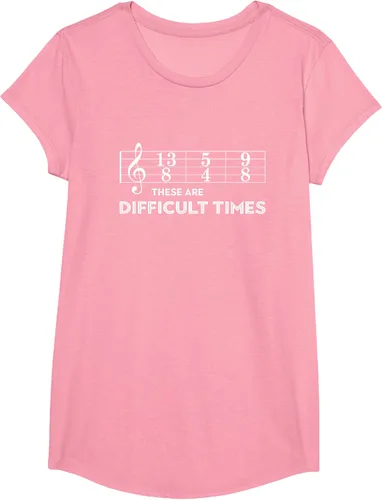 Miniatura 98 de Musician - Camiseta con texto en inglés "These are Difficult Times", talla S