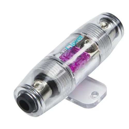 Portafusibles en línea para calibre 4/8 MANL AFS Portafusibles en línea con reductor para automotriz, marino, piezas de auto, audio para coche,