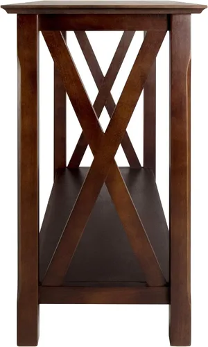 Miniatura 5 de Winsome Xola - Mesa consola con estante en capuchino, mesa de entrada delgada para pasillo, sala de estar, muebles elegantes para cualquier