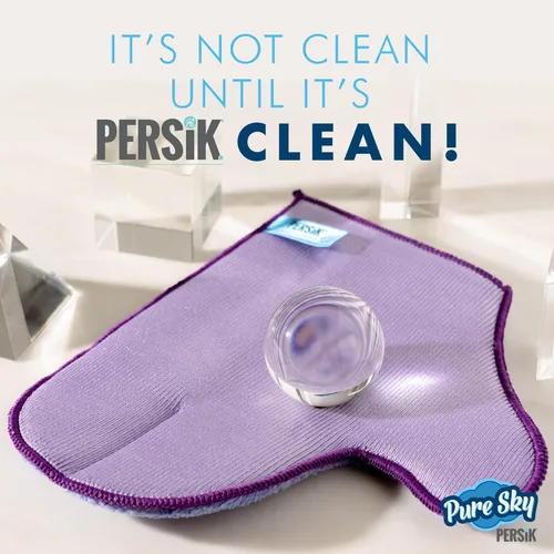 Miniatura 9 de persik Pure-Sky - Guante de limpieza de microfibra Ultra – Just Add Water No necesita detergentes – 2 en 1, combinación para vidrio y multiusos