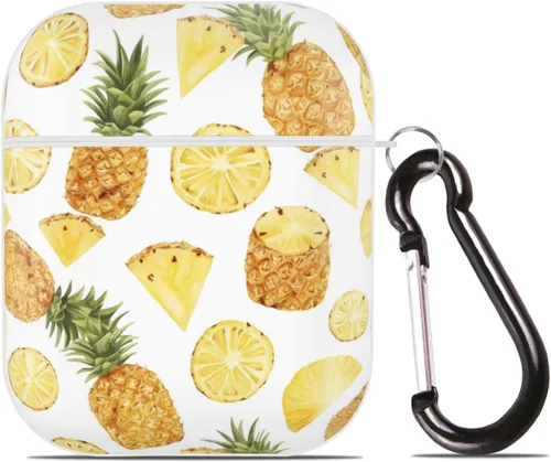 Miniatura 11 de Funda de zanahorias naranjas para Airpod 2/1 con llavero de protección completa de plástico accesorios para la piel para mujeres y hombres