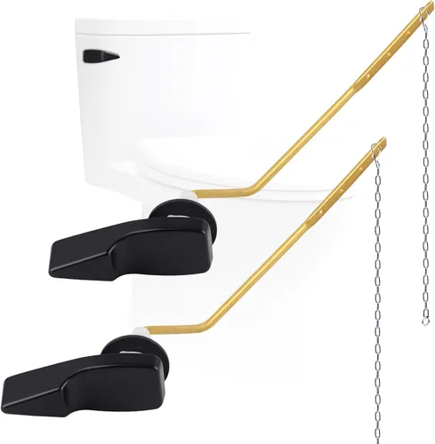 Miniatura 9 de Kit de reemplazo de mango de inodoro de metal universal Hygie Rinse de 2 piezas - Montaje lateral compatible con American Standard/Mansfield/Gerber