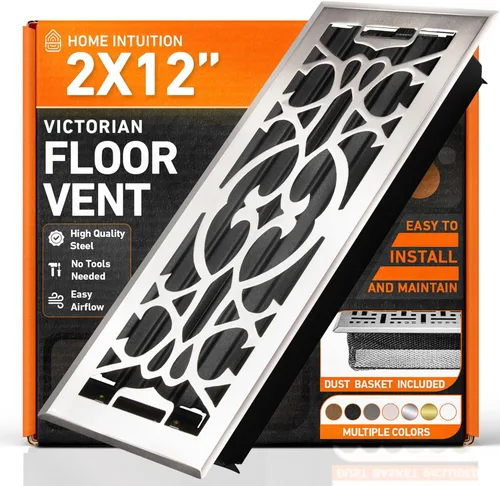 Miniatura 41 de Cubiertas de Ventilación de Piso 4X10 Registro de Piso con Cubierta de Malla Trampa, Calor y Aire, Ventilación de Piso Metálica Transitable
