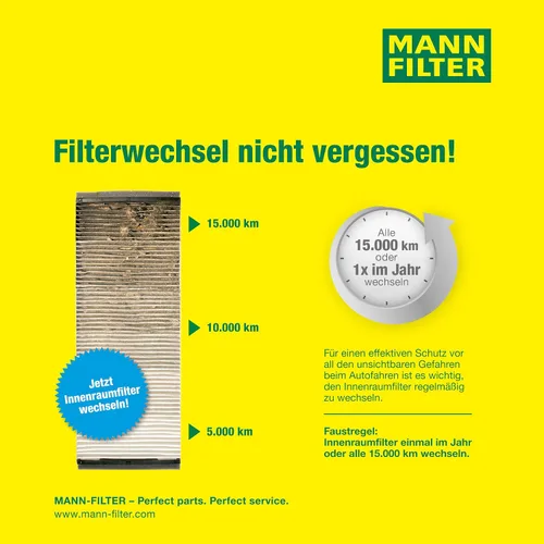 Miniatura 5 de Mann Filter (CUK 2941-2) Filtro de aire de cabina