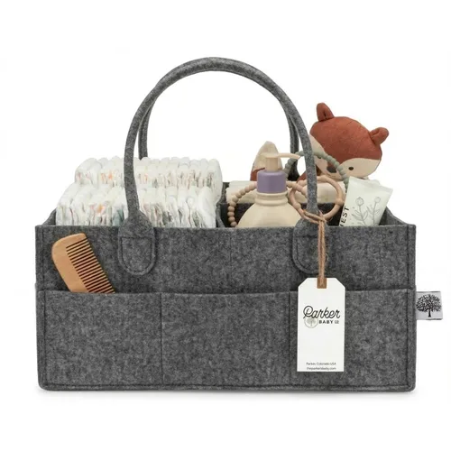 Parker Baby Co.: organizador de pañales para bebé, contenedor para dormitorio de bebé, organizador de automóvil para pañales y toallitas para bebés,