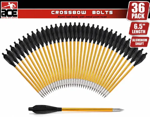 Ace Martial Arts Supply 36 flechas de ballesta de pistola de aluminio