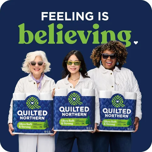Miniatura 2 de Quilted Northern Papel higiénico ultra suave y fuerte, 32 megarrollos = 128 rollos regulares, 5 veces más fuerte*, papel higiénico suave de primera