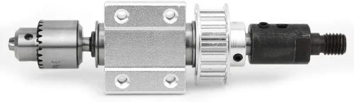 Miniatura 8 de Conjunto de husillo sin potencia, herramienta de portabrocas de carpintería de alta bricolaje para taladros de banco y sierras de mesa con buje M10