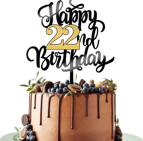 Miniatura 22 de Decoración para tarta de cumpleaños número 100, decoración de pastel de cumpleaños con purpurina negra y dorada, suministros de decoración de 100