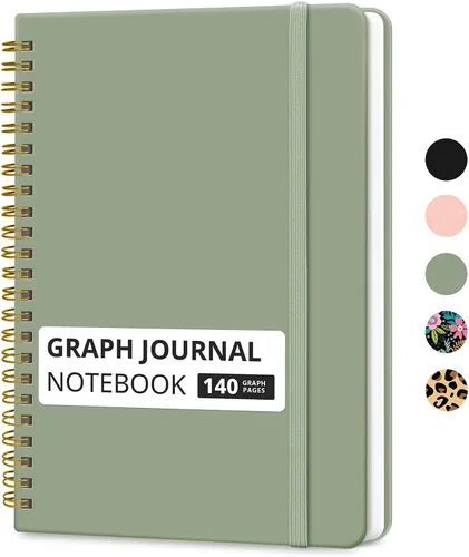 Miniatura 41 de Cuaderno rayado en espiral para mujeres y hombres, 140 páginas, cuaderno de tapa dura con rayas universitarias para trabajo y toma de notas, diarios
