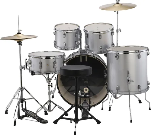 Miniatura 3 de Ludwig Accent Series Drive Drum Set (lámina plateada)