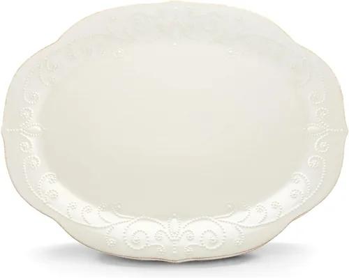 Miniatura 7 de Lenox French Perle Bandeja para Chips y Dip, Blanco
