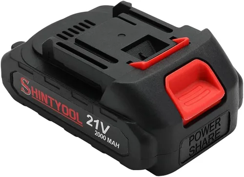 Miniatura 8 de Batería de litio de 21V - Batería de 2.0 Ah con adaptador de cargador, indicador LED, compatible con soplador de hojas y cultivador inalámbrico